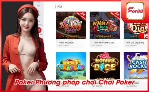 Poker Phuong phap choi Choi Poker hieu qua tai for88 1